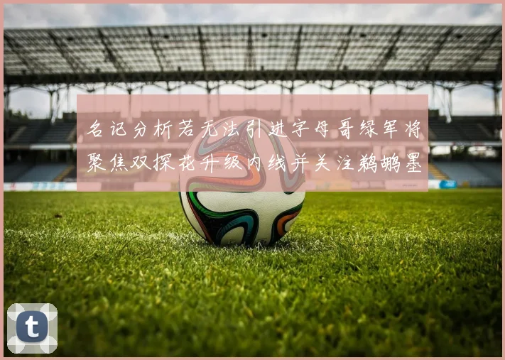 名记分析若无法引进字母哥绿军将聚焦双探花升级内线并关注鹈鹕墨菲