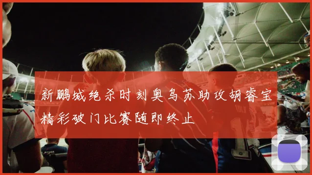 新鹏城绝杀时刻奥乌苏助攻胡睿宝精彩破门比赛随即终止